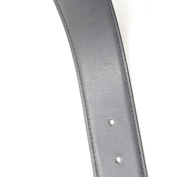Salvatore Ferragamo Reversible Leather Gancini Belt 42" - White/Grey - Picture 4 of 12